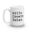 Write. Create. Relax. Mug - Image 2
