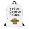Write. Create. Relax. Backpack