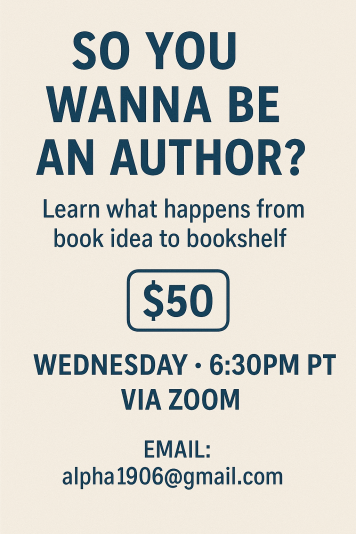 So You Wanna Be An Author